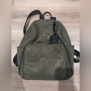 Steve Madden Quilted Olive Backpack